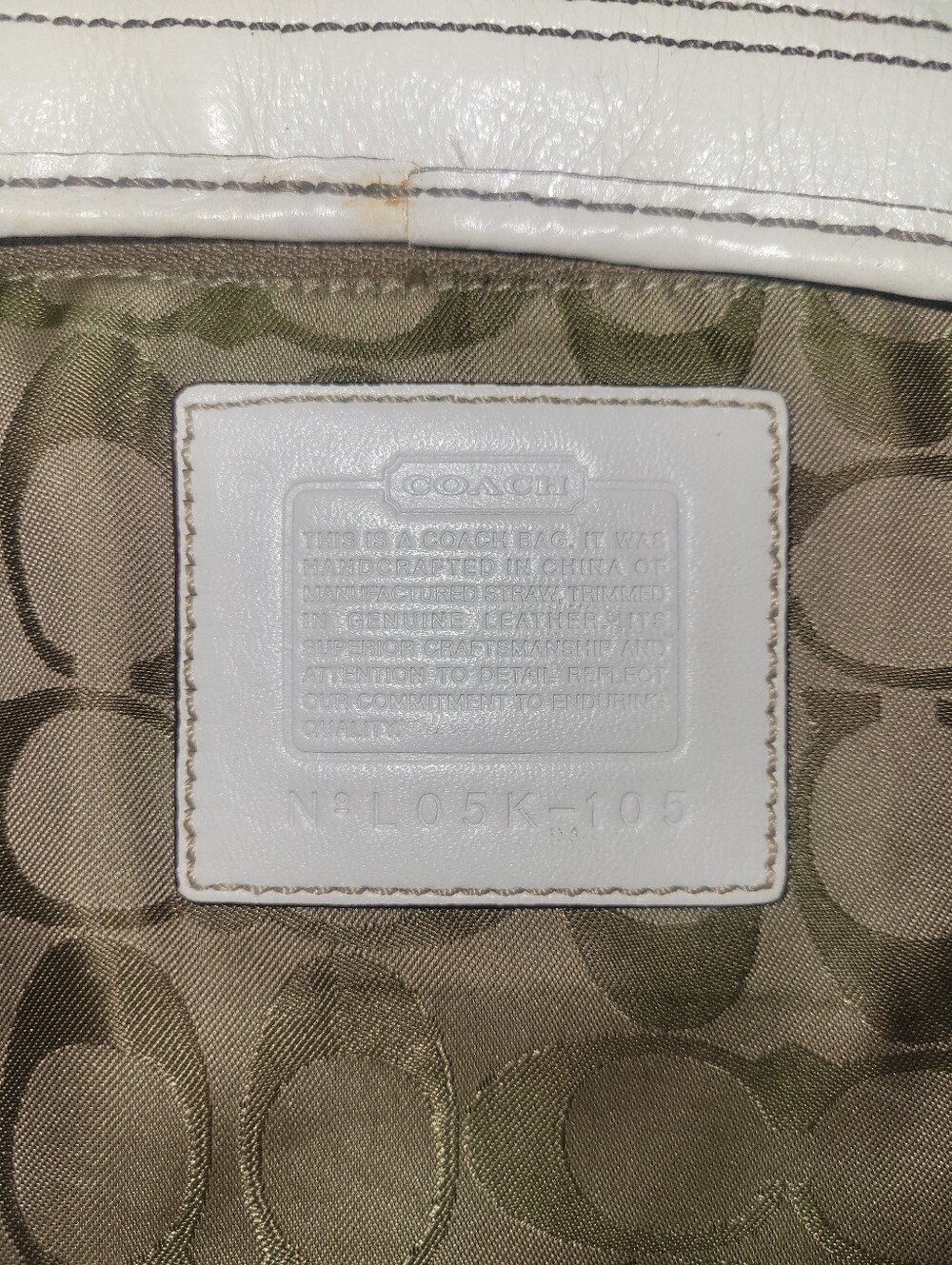 Coach Legacy Buckle Straw Shoulder Bag 2005 - Picture 4 of 14